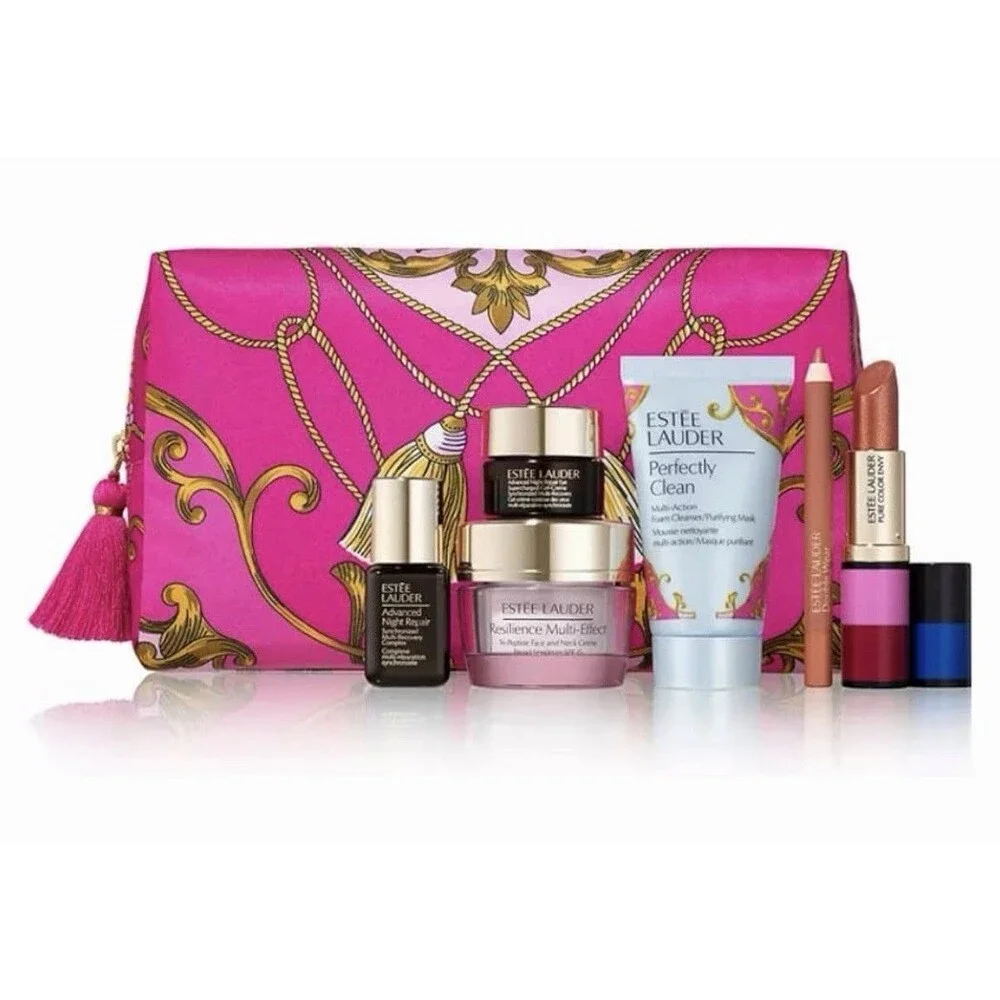 Estee Lauder Cosmetic Skincare Makeup 6 Pcs Gift Set Advanced Night Repair serum